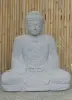 Product image 2 of the product “Seated Japanese Buddha made of Riverstone in Dhyana position - gesture of meditation, H. 99cm ”